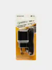Черный зарядное устройство BOROFONE BA36A, 18W, USB + кабель Type-C
