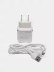 Белый зарядное устройство BOROFONE BA36A, 18W, USB + кабель Type-C