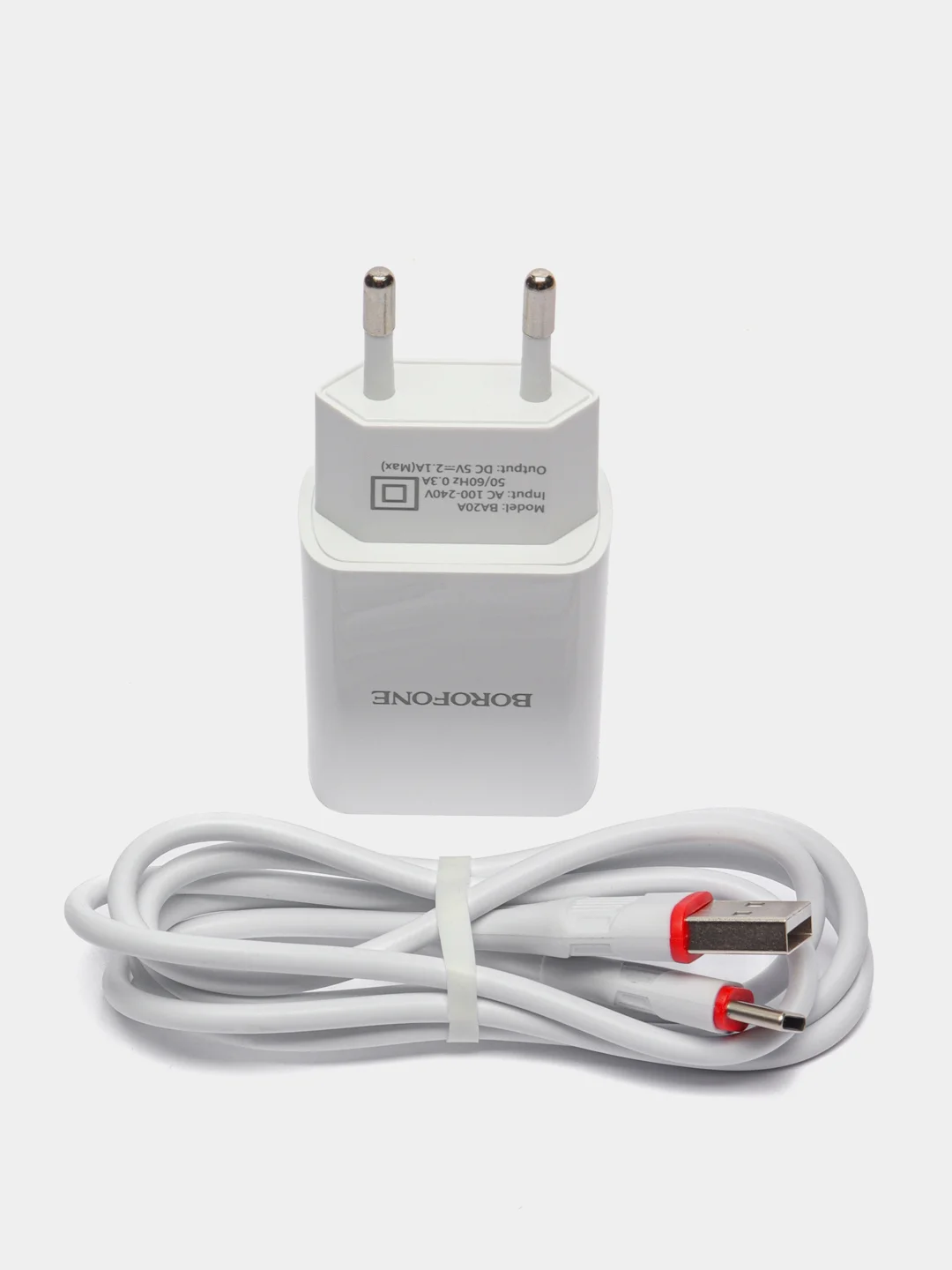 Белый зарядное устройство BOROFONE BA20A, 2.1A