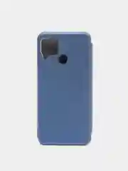 Синий чехол книжка Realme C20 2021 / C11 2021 кредитница, трансформер подставка