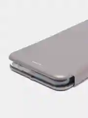 Серый чехол книжка Realme C20 2021 / C11 2021 кредитница, трансформер подставка