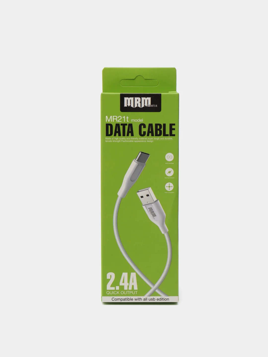 Белый usb Кабель MR21t DATA CABLE