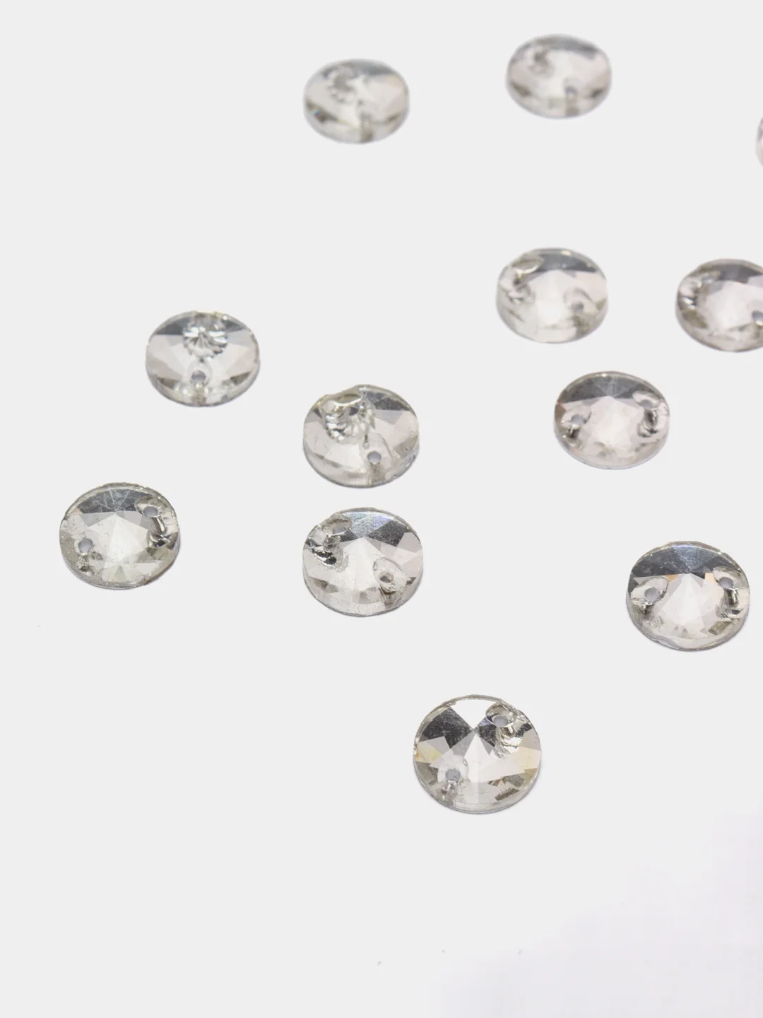 Прозрачный стеклянные пришивные стразы Pellosa Риволи Crystal