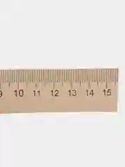Линейка школьная, деревянная