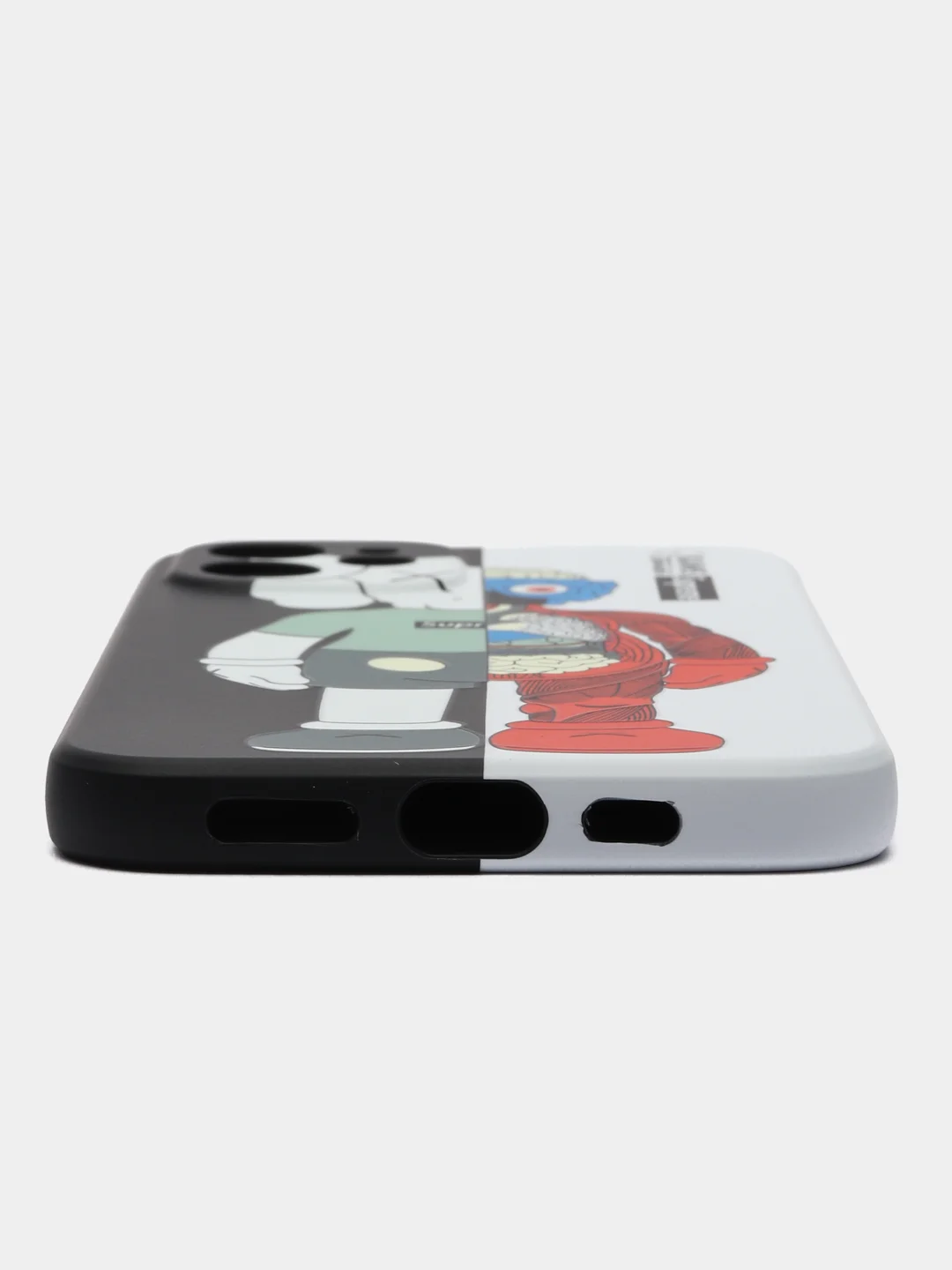 Бежевый чехол Kaws на iPhone 12, светящийся