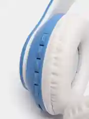 Небесно-голубой наушники беспроводные Bluetooth с кошачьими светящимися ушками "Cat Ear"