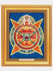 Алмазная мозаика 8D "Всевидящее Око Божие", 27*33 см на подрамнике