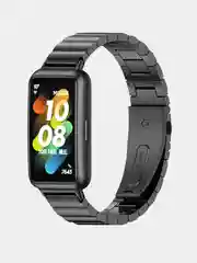 Розовый металлический ремешок для Huawei band 7 / Honor band 7 хуавей хонор ми банд бэнд