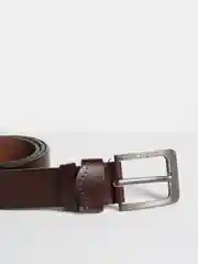 Салатовый ремень мужской классический