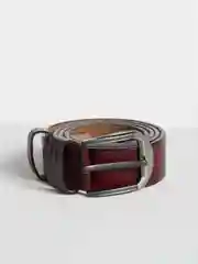 Серебряный ремень мужской классический