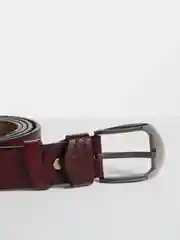 Серебряный ремень мужской классический