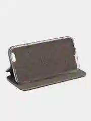 Серебряный чехол-книжка для iPhone 6, iPhone 6S / Айфон 6/6S