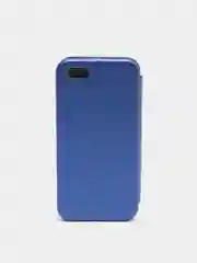 Синий чехол-книжка для iPhone 5, iPhone5S, iPhone SE, на магните