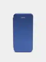 Синий чехол-книжка для iPhone 5, iPhone5S, iPhone SE, на магните