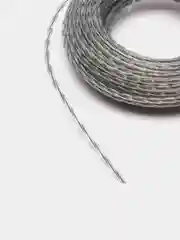 Серый леска для триммера витой квадрат с сердечником, стальной трос 3,0 мм, 15 м
