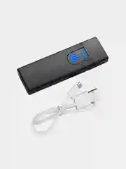 Белый электронная зажигалка с кабелем micro USB, с сенсорной кнопкой