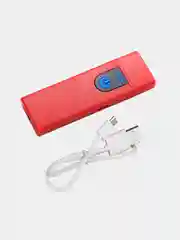 Белый электронная зажигалка с кабелем micro USB, с сенсорной кнопкой