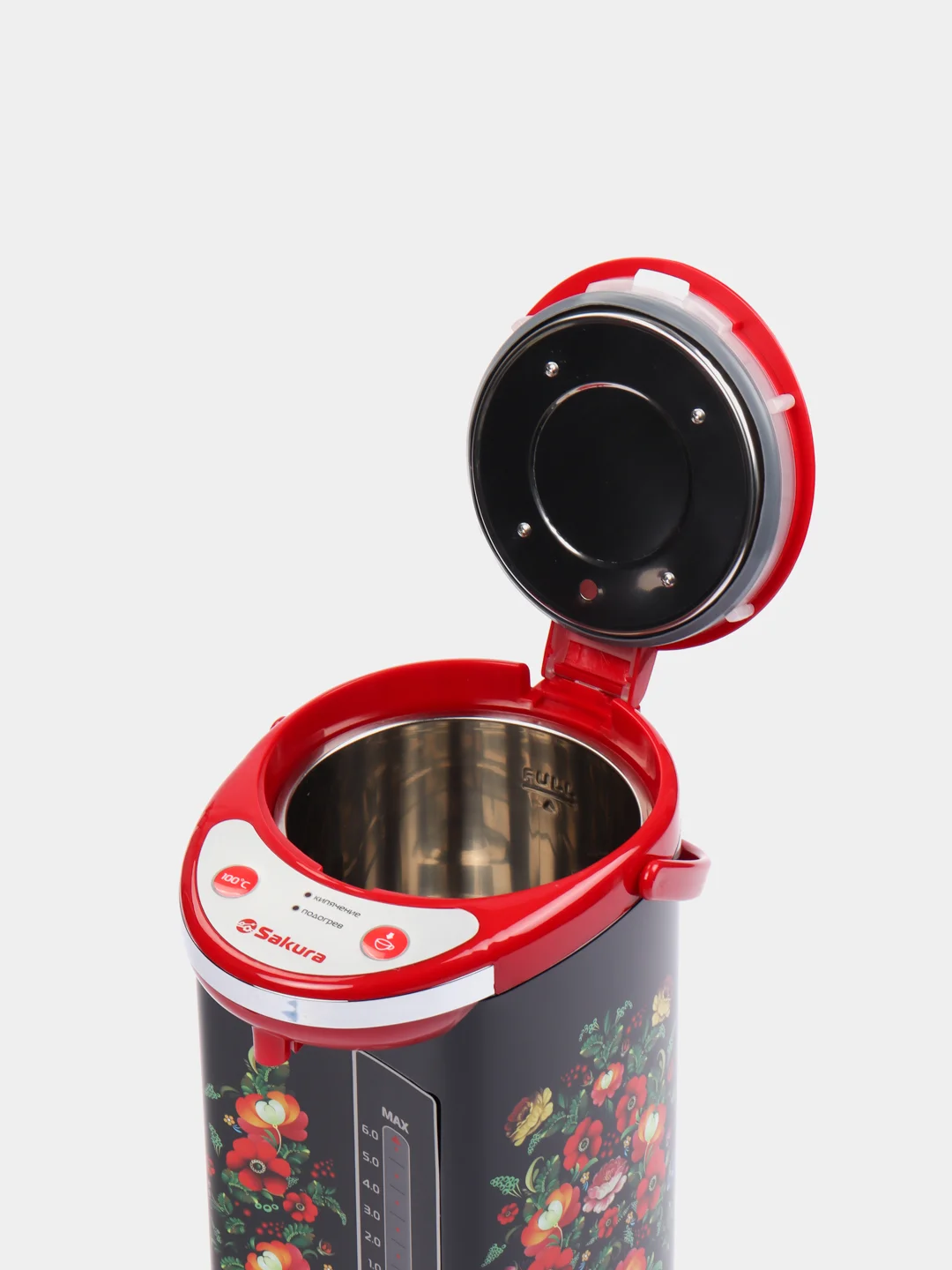 Красный термопот Sakura SA-316BRF, 6л