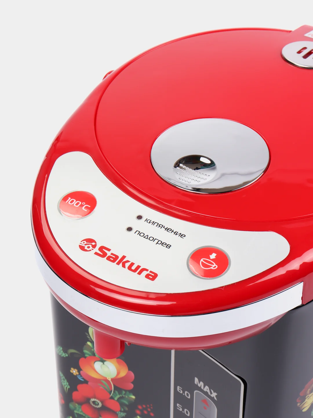 Красный термопот Sakura SA-316BRF, 6л