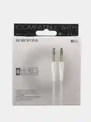 Кабель акустический Borofone BL1, AUX, Jack 3,5 мм - Jack 3,5 мм, 1.0 м
