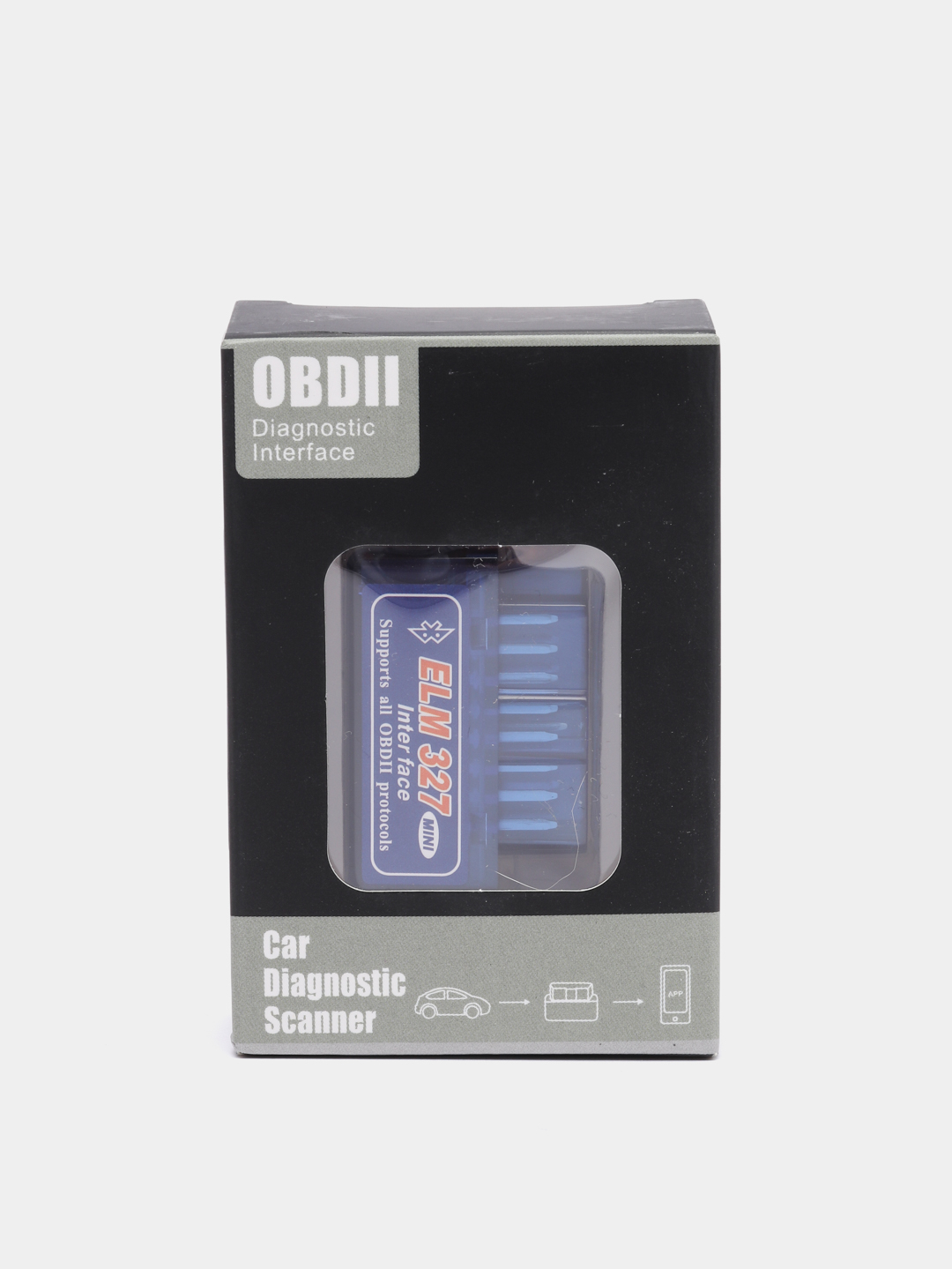 Автосканер для iOS и android OBD2 ELM327 v2.1 Bluetooth, авто сканер  диагностический купить по цене 379 ₽ в интернет-магазине Магнит Маркет