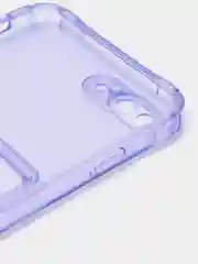 Лавандовый чехол iPhone 11, 15 Pro, 14 Max, 13, 12, XR, XS, 6, 7, 8 Plus, SE, с карманом для карт, прозрачный