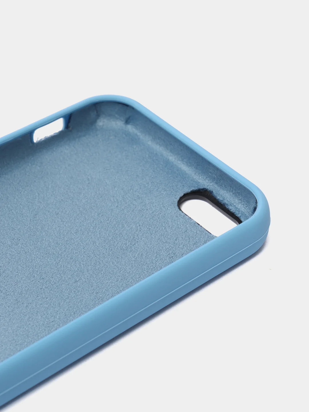 Небесно-голубой чехлы для iPhone 5, 5S, SE, Silicone Case