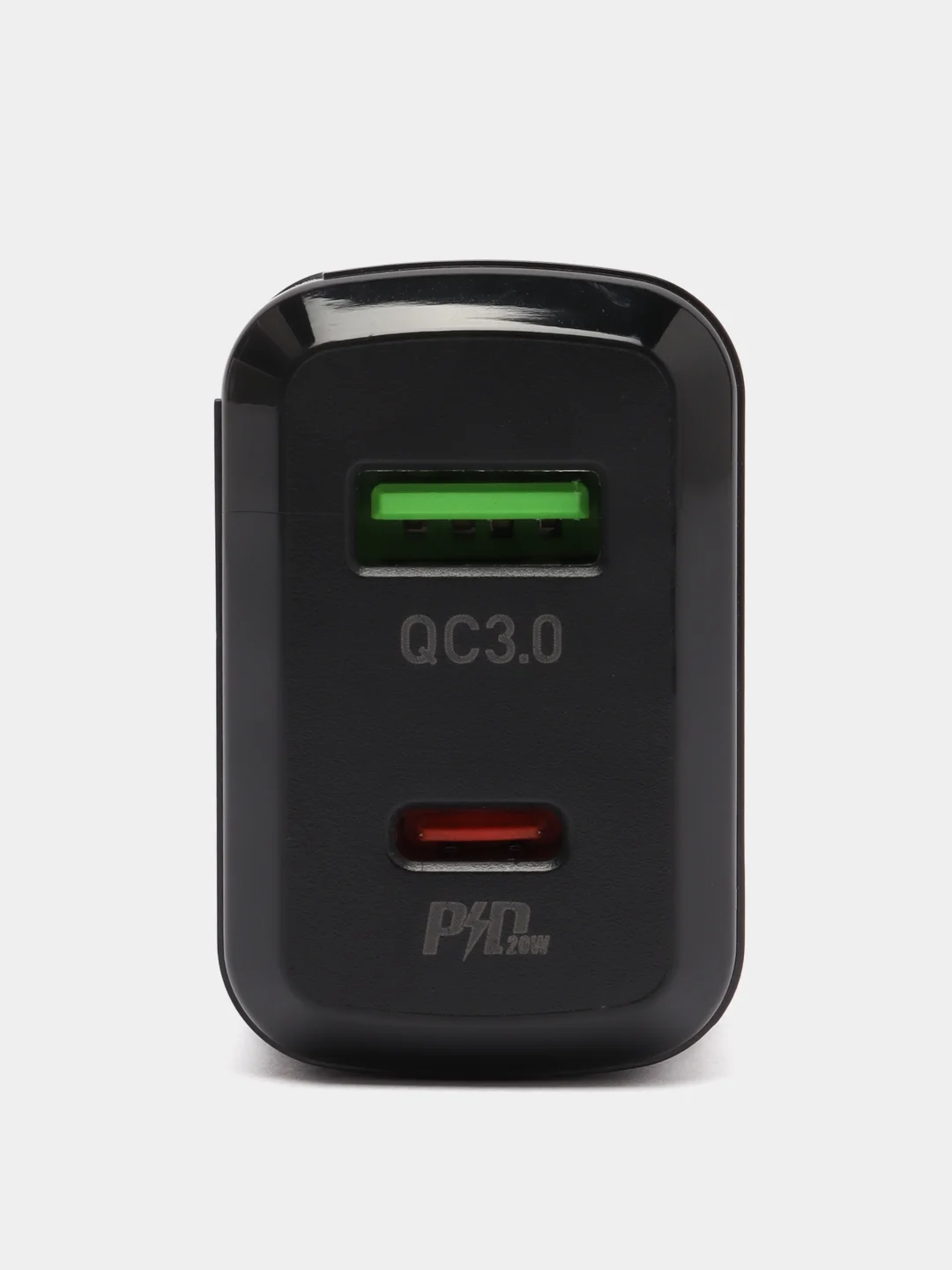 Черный сетевое зарядное устройство Hoco N5 + Type-C to Lightning Быстрая зарядка QC3.0 PD 20W