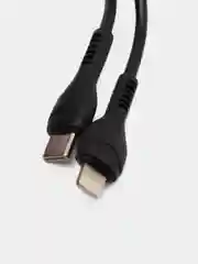 Черный сетевое зарядное устройство Hoco N5 + Type-C to Lightning Быстрая зарядка QC3.0 PD 20W