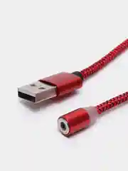 Красный магнитный кабель USB - micro USB, магнитный кабель micro usb, юсб провод,зарядник телефона