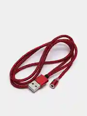 Красный магнитный кабель USB - micro USB, магнитный кабель micro usb, юсб провод,зарядник телефона