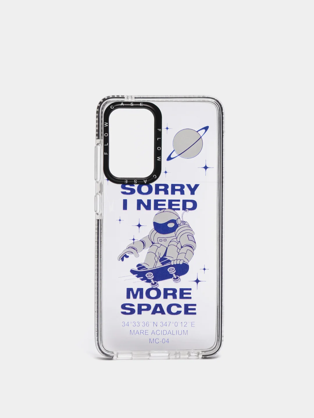 Синий чехол Samsung Galaxy A51/A52/A32/S21/S21+/S21 Ultra, прозрачный, силиконовый, с рисунком
