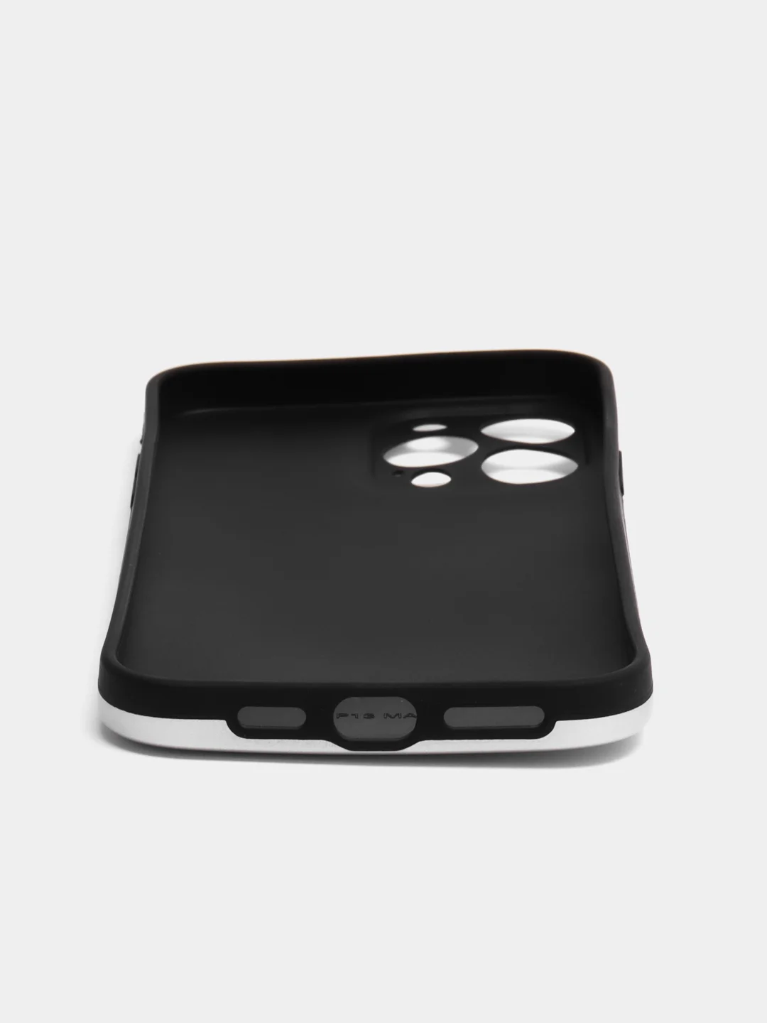 Серебряный чехол для iPhone 11/ 12/ 13/ 13 Pro/ 13 Pro Max Кавс, силиконовый