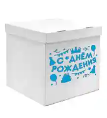 Голубой наклейка на шар