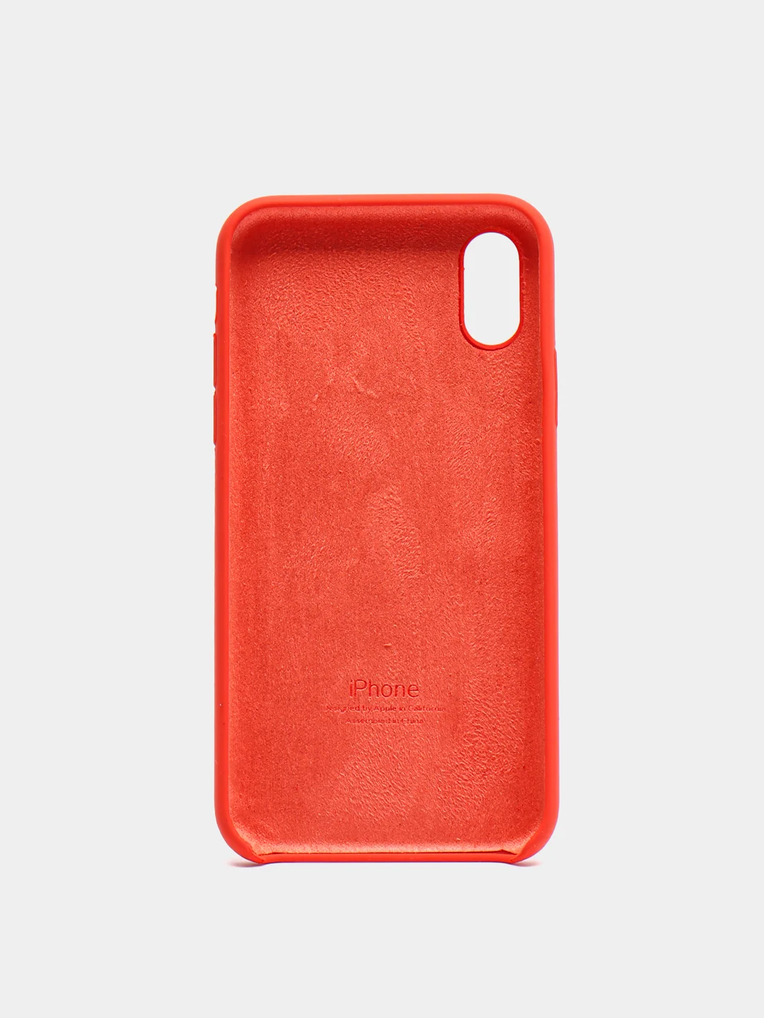 Рыжий чехол Silicone Case для iPhone X/XS