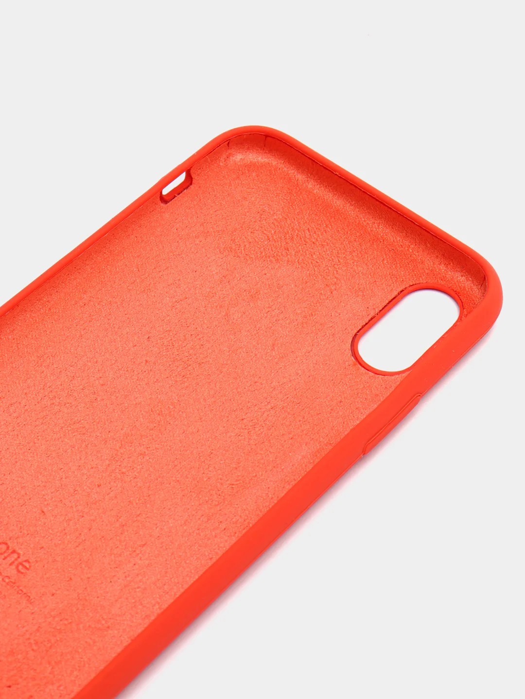 Рыжий чехол Silicone Case для iPhone X/XS
