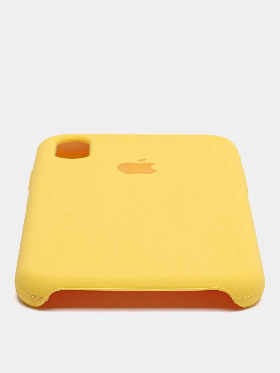 Желтый чехол Silicone Case для iPhone X/XS