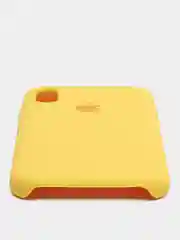 Желтый чехол Silicone Case для iPhone X/XS
