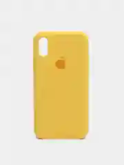 Желтый чехол Silicone Case для iPhone X/XS