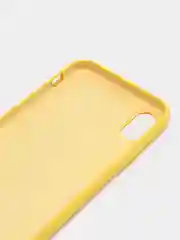 Желтый чехол Silicone Case для iPhone X/XS