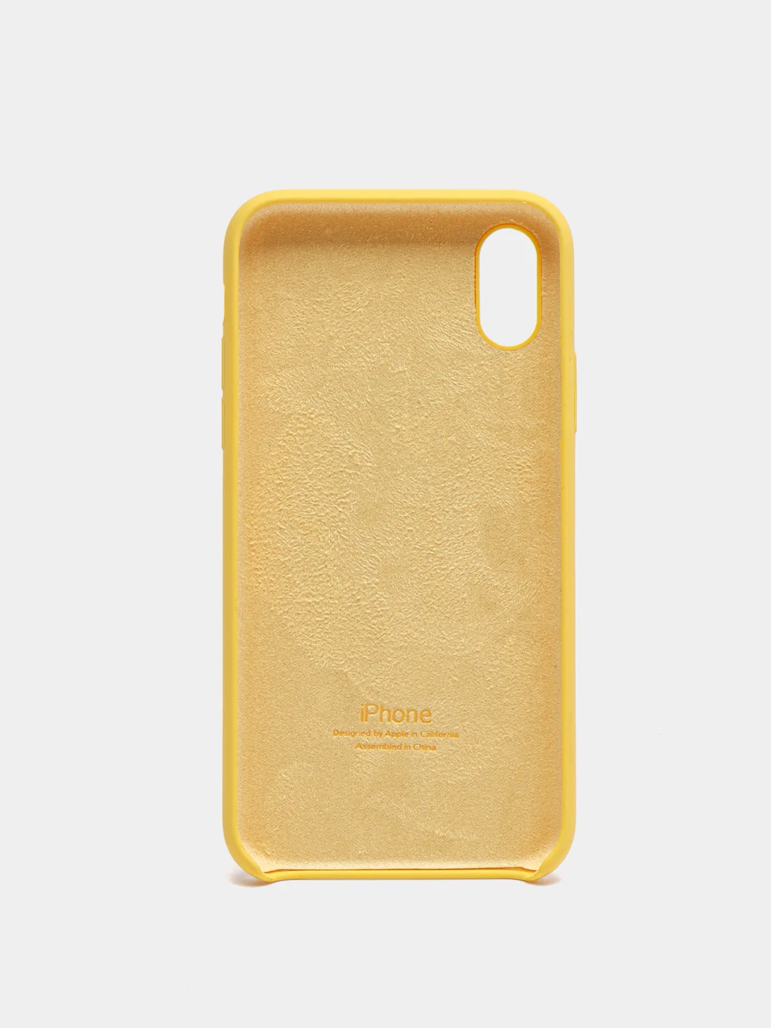 Желтый чехол Silicone Case для iPhone X/XS