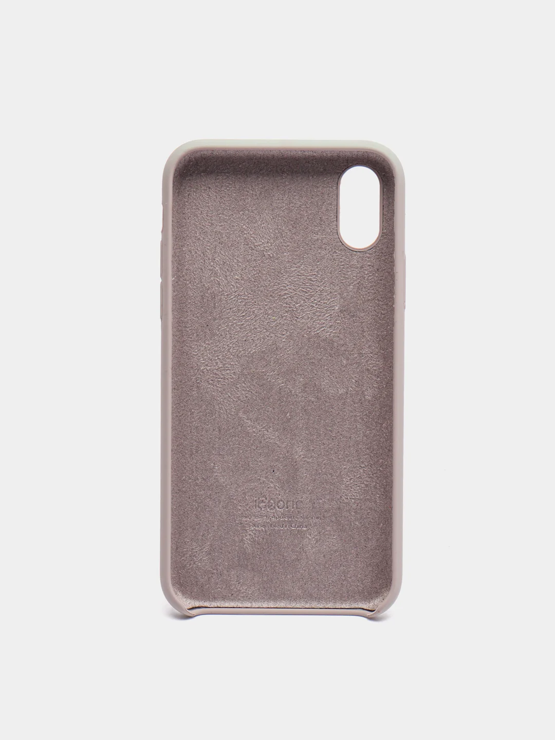 Пудровый чехол Silicone Case для iPhone X/XS