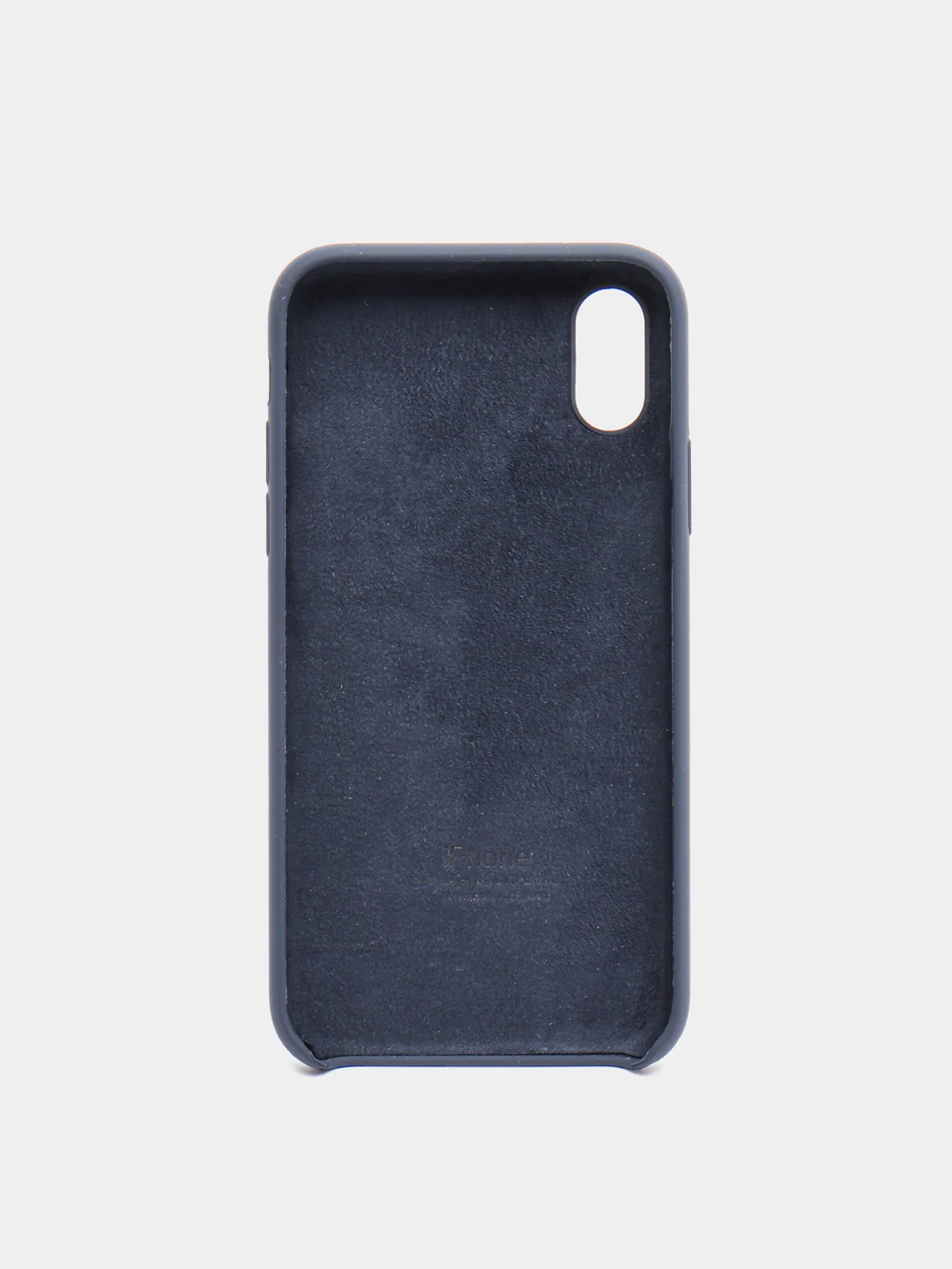 Темно-синий чехол Silicone Case для iPhone X/XS