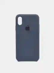 Темно-синий чехол Silicone Case для iPhone X/XS