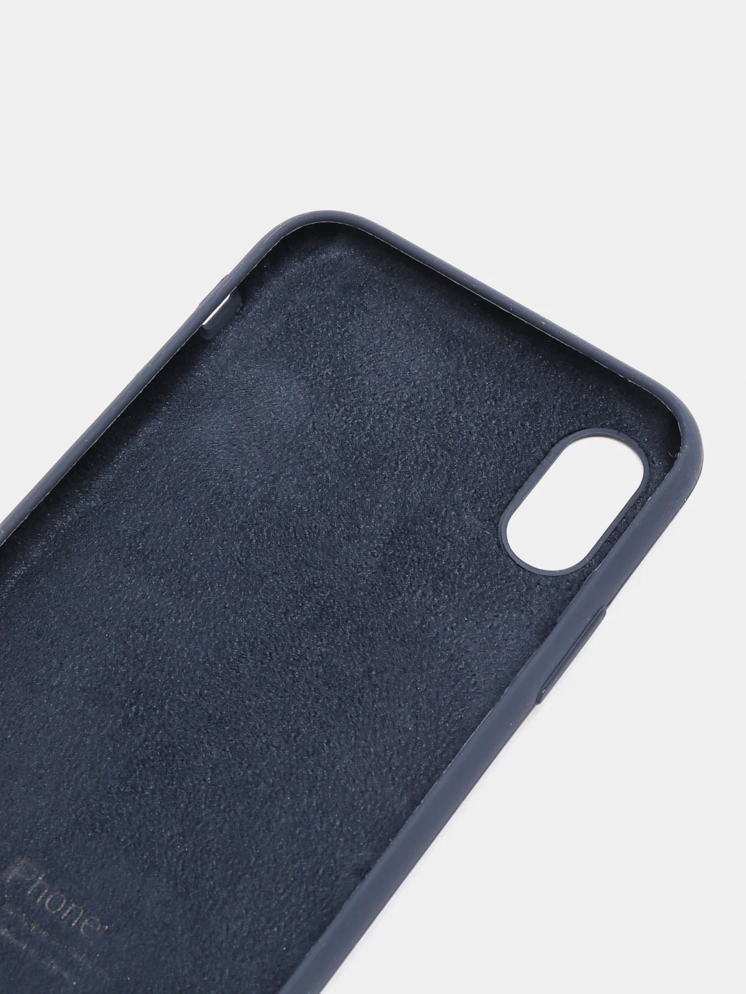 Темно-синий чехол Silicone Case для iPhone X/XS