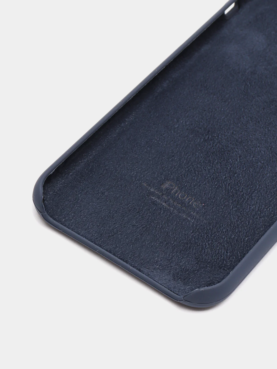Темно-синий чехол Silicone Case для iPhone X/XS