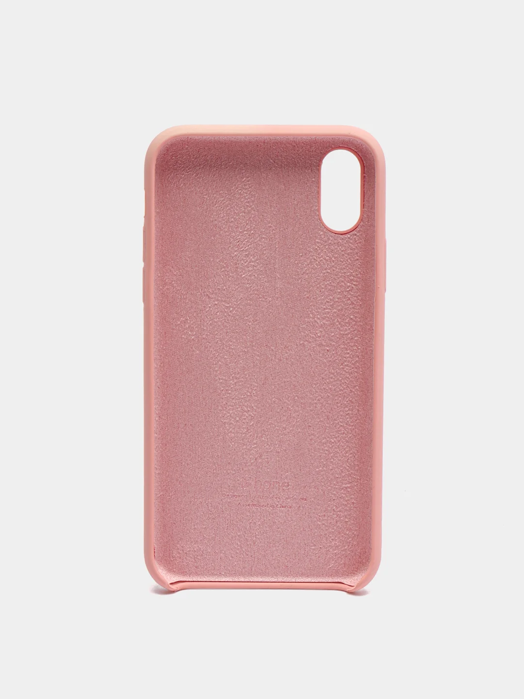 Розовый чехол Silicone Case для iPhone X/XS