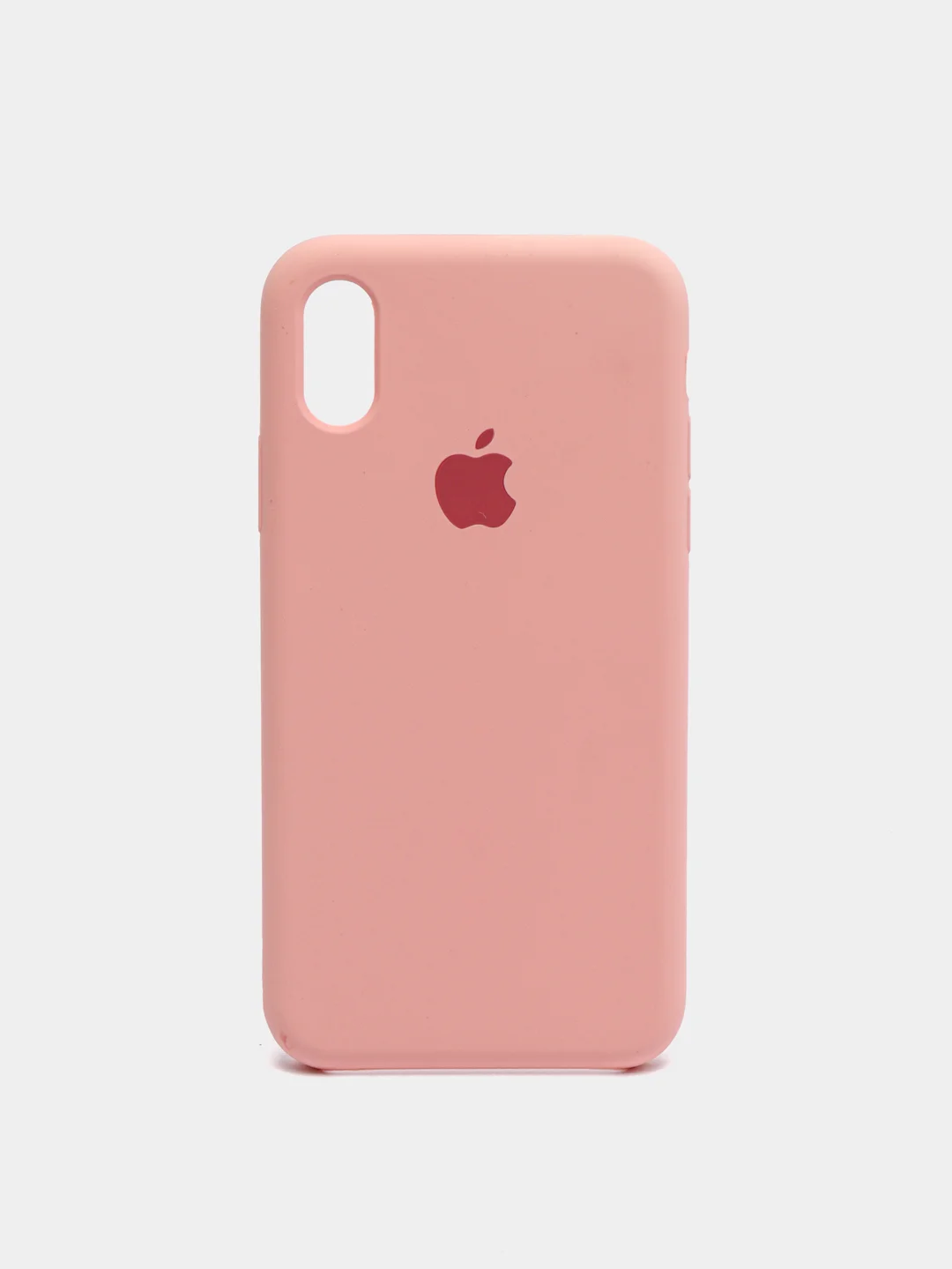 Розовый чехол Silicone Case для iPhone X/XS