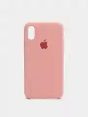 Розовый чехол Silicone Case для iPhone X/XS