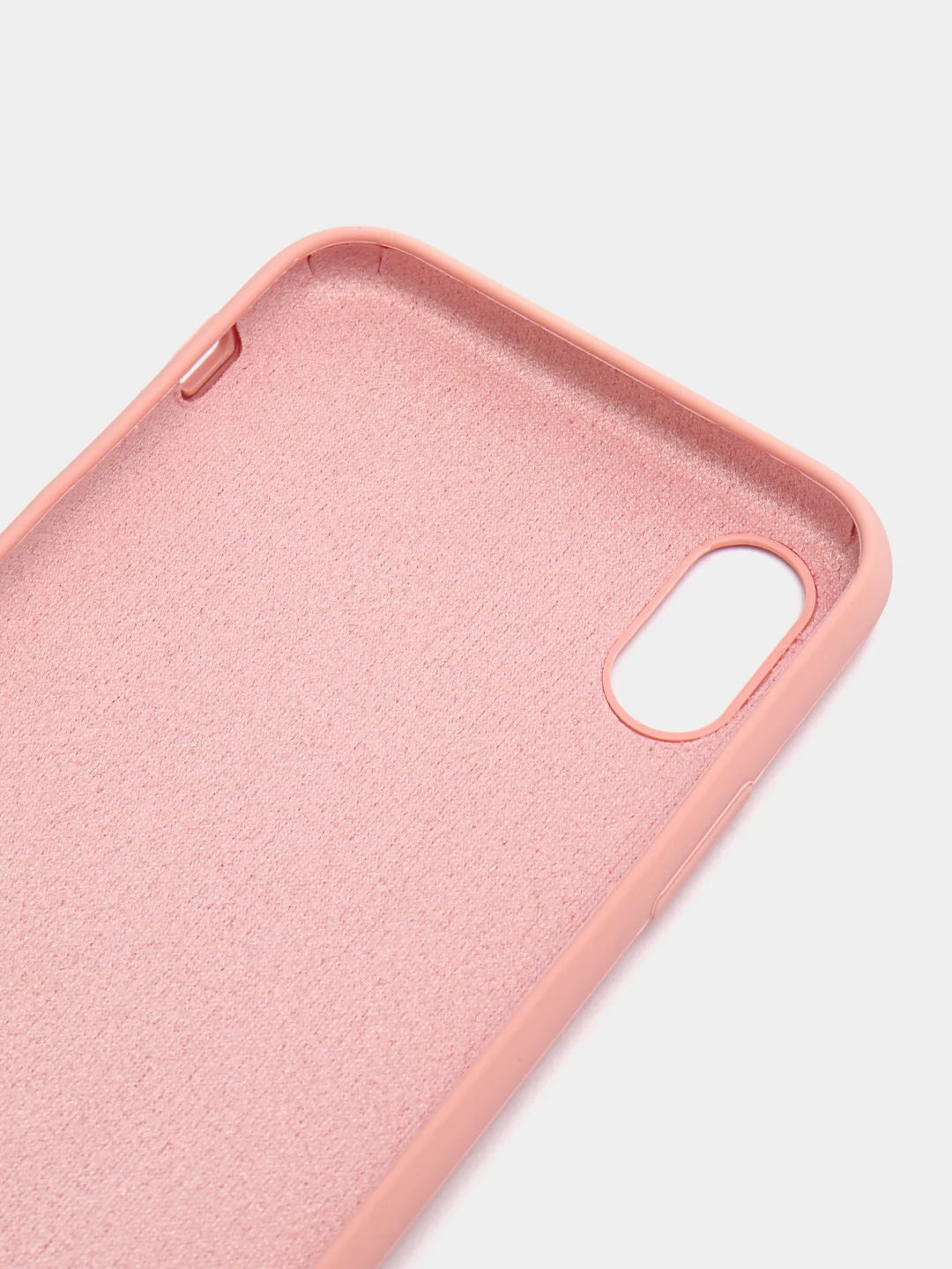 Розовый чехол Silicone Case для iPhone X/XS